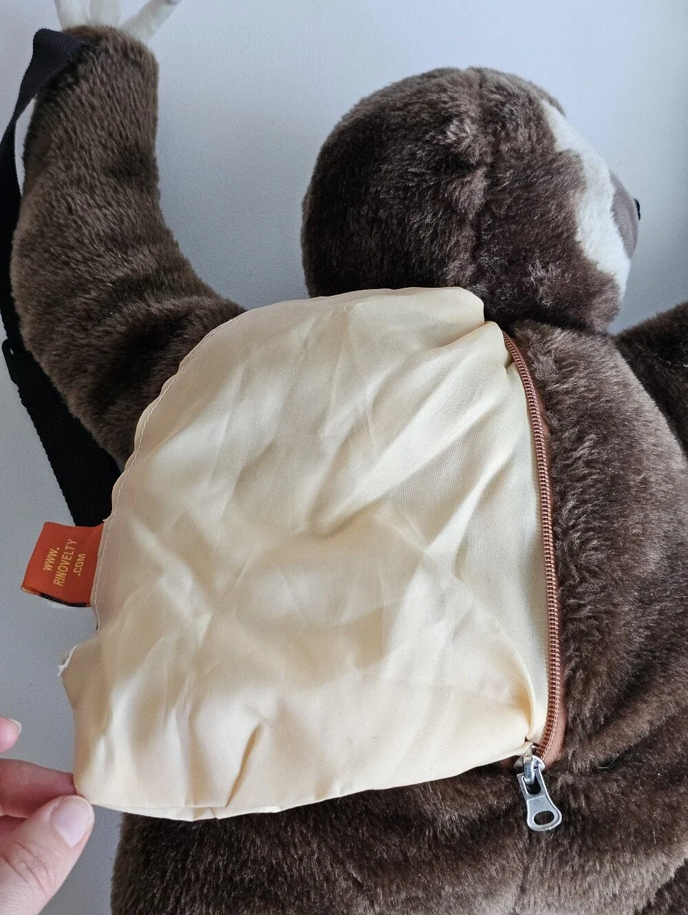 Adventure Planet Plush Sloth Backpack Brown Hanging Monkey Style Stuffed Animal